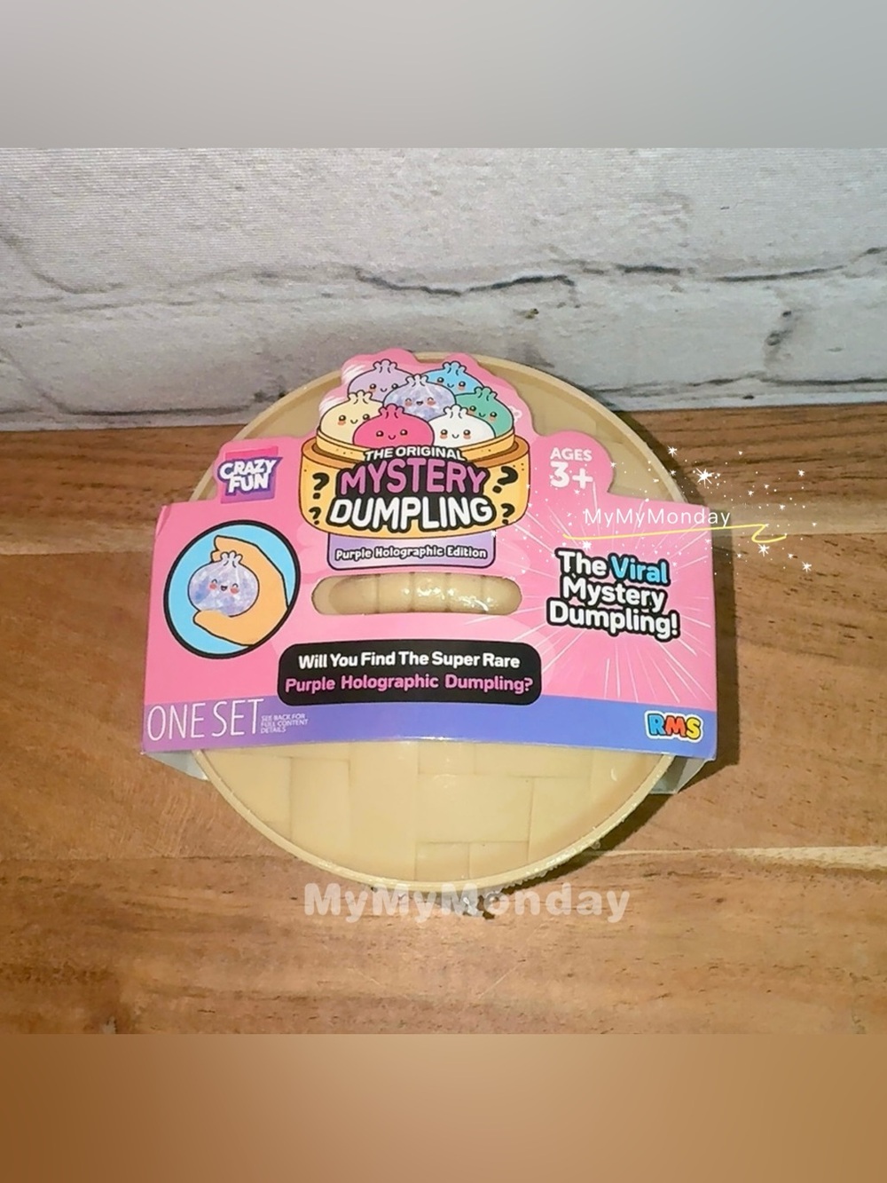 RMS Crazy Fun Purple Holographic Dumpling Squishy Bun